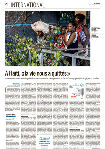 Le Monde, 20 novembre 2019