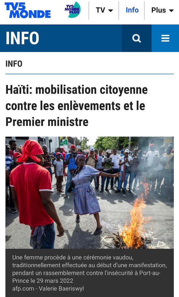 TV5 Monde, 29 mars 2022