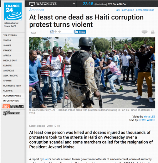 France24.com, 18 octobre 2018